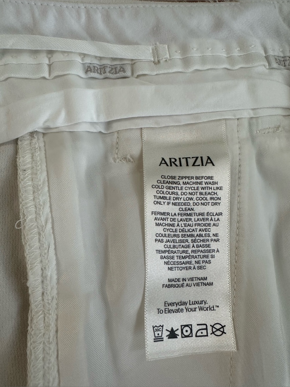 Aritzia The Effortless Pant White Size 4 High Rise Wide Leg Office Trousers - Picture 10 of 11